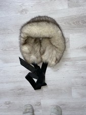 Echt Pelz Fuchs Schal Stola Kragen, Vintage, 80er Jahre