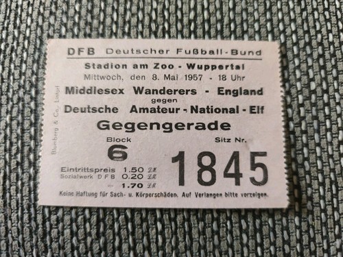 Altes ticket deutsche amateur - deutsche,