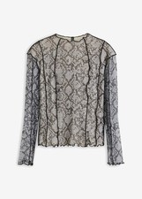 Langarmshirt aus Mesh Gr