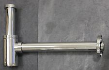 Design Siphon Geruchverschluss -   Massiv Messing verchromt , Waschtisch Syphon