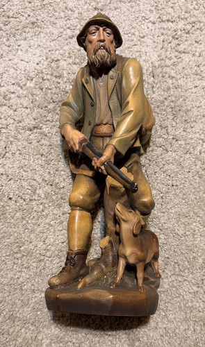 Jäger figur mit hund - figur,