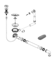 BlancoAblaufgarnitur 1 x 3,5''