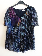 Bluse ° Blau Bunt ° Gr. 40 M