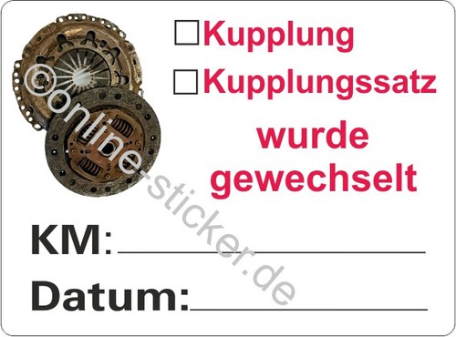 Stück serviceaufkleber - 10,