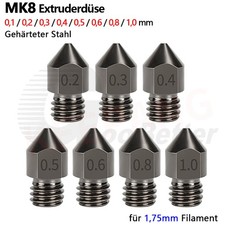 MK8 Extruder Düse GEHÄRTET