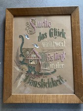 antik Haus Spruch Bild Leinen