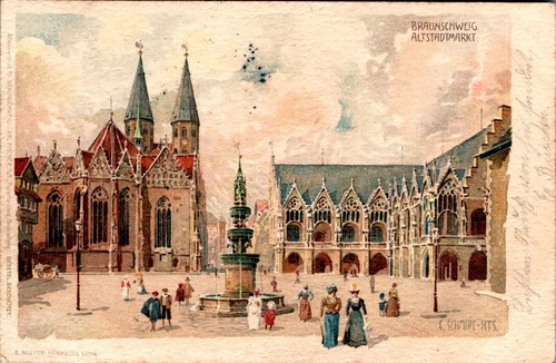 Litho gruß aus braunschweig - litho,