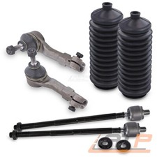 2x SPURSTANGE +SPURSTANGENKÖPFE +LENKMANSCHETTEN FÜR RENAULT TWINGO 1 1.2 BJ -99
