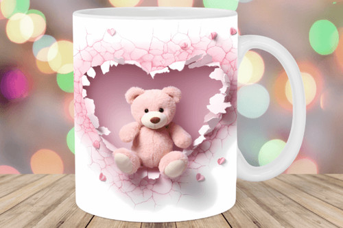 Kaffeetasse teddybär tasse - teddybär, 3d