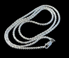 Halskette 925 Silber 5,53 g funkelend glitzernd Silberkette Damen L 50 cm  EA117