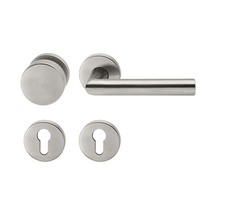 Türgriff Türdrücker Rosette Edelstahl matt Türbeschlag Wechselgarnitur Knauf WE