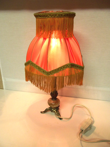 Art deco messing tischlampe - art,