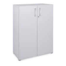 Aktenschrank 3 OH zerlegt, 80x40x112cm Büroschrank Ordnerschrank abschließbar