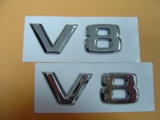 TWO PCS OF CHROME * V8 *