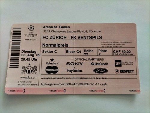 Sammler ticket 10 - ticket, fc