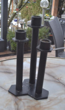 Kerzenständer, Kerzenhalter, Windlicht,Unikat,schwarz,