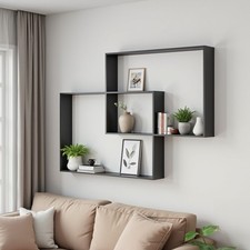 Wandregal mit 3 Fächern