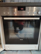 Siemens Backofen mit Induktion-Kochfeld Teleskopstangen Backblech