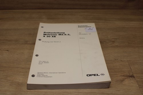 Opel sintra prüfanleitung - sintra,