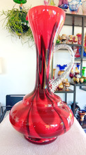 XL Große Glas Vase - OPALINE