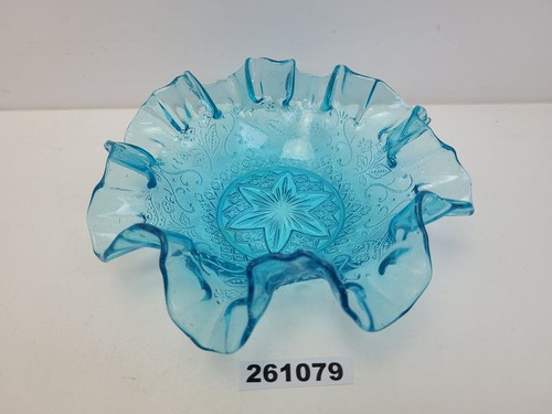 Schale pressglas blau - pressglas,