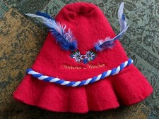 Seppelhut für Oktoberfest | Trachten Filz Hut für Wiesn | Sepplhut Zipfel Bayern