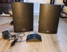 Loewe L82HF Aktiv Funk Lautsprecher Boxen 30 Watt Schwarz + Standfüße, Sender