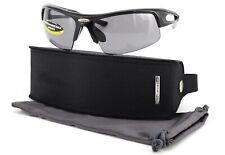 RUDY PROJECT Sonnenbrille EXOWIND SP 10--42 Sport Race Wrap Black Gray UV Italy