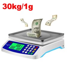 Plattformwaage 30 kg / 1g Briefwaage Paketwaage Industriewaage Digitalwaage TOP