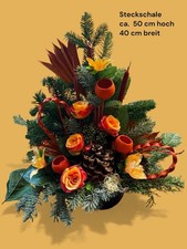 S19.12. Steckschale Kissen Gesteck Decke Grabgesteck Allerheiligen Totensonntag