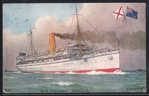 Künstler kriegsschiff - künstler-ak,