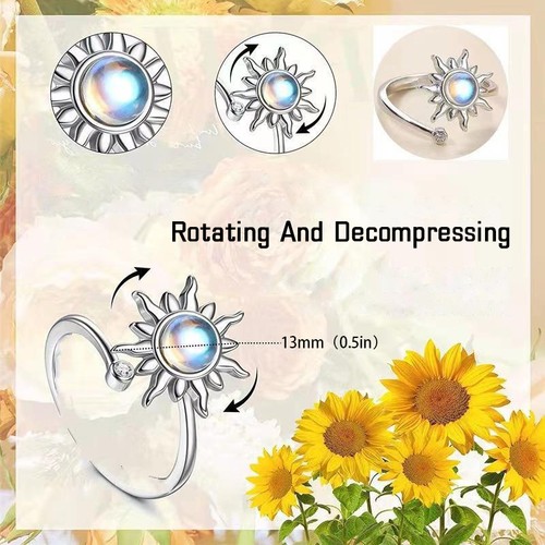 Metal sun rings - women, anti