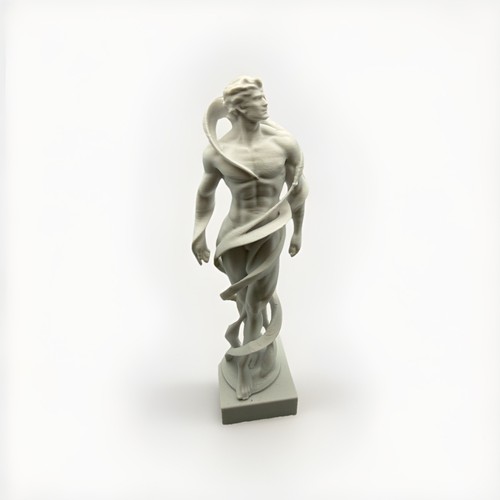 Elegante männerfigur weiß - elegante,