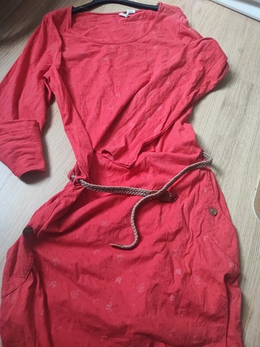 Ragwear kleid rot mit - kleid, blumen