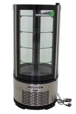 Bartscher Kuchenvitrine Tortenvitrine Kühlvitrine außen Edelstahl rund 700213G