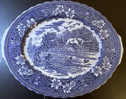 Servierplatte kutschenmotiv - servierplatte,