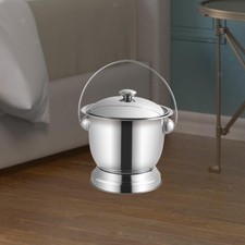 Spucknapf-Nachttopf aus Edelstahl, mit Deckel, Nacht-Urinal-Eimer,