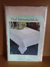 Vinyl Spitzentischdecke beige Style 8304 ca. 130x160cm (original verpackt)