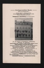 GERINGSWALDE, Werbung 1905, Geringswalder Bank Stahlpanzer-Einrichtung Privat-Tr