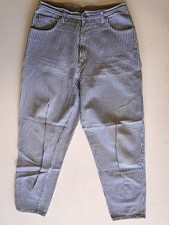 E905  Jeans Hose Blau Gestreift Gr. 36 L32