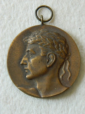 Nachlass-selten Bronze Sport/Medaille-um ca. 1910 /30-Durchmesser ca. 4,2 cm-Rar