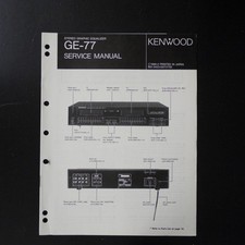 Original KENWOOD GE-77 Graphic