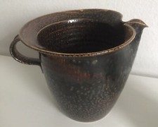 Kunstkeramik Unikat Krugvase Kanne; Atelier Franz Denk Coburg; D22 cm, H18 cm