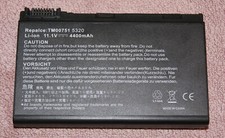 Notebook Akku Repalce Model: TM00751 für Acer Extensa 5630Z / 11.1V / 4400 mAh