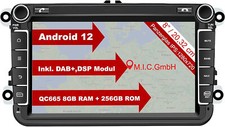 M.I.C. AV8V7-Ultra Android 12 Autoradio mit navi Qualcomm Snapdragon 665 8G+256G