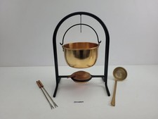Feuerzangenbowle Bowle Kelle Spieße Brenner Topf höhenverstellbar #2510864