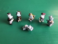 Überraschungseier-Figuren Happy Hippo in Bikini mit Sektglas und andere Figuren