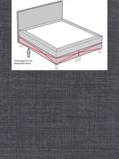 Ikea DUNVIK Bezugteile für Boxspringbett 160x200 803.247.36 Skiftebo dunkelgrau