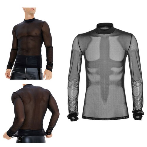 Herren durchsichtig shirt - de,