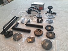 Türdrücker Türdrücker Garnitur Set Schwarz